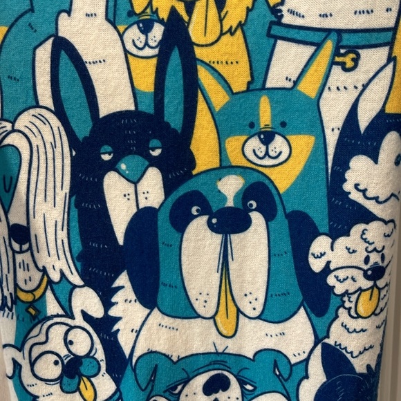 Nanu Colorful Cartoon‎ Dog Print Women's Open Cardigan M - Picture 4 of 7